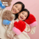 毛绒手套男女童环保皮草冬季 pocoblush 小马公仔 挂脖加绒保暖