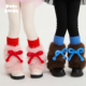 pocoblush 保暖打底袜套防寒 毛绒腿套女童秋冬款 小羊 蝴蝶结