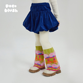 假两件多巴胺裤 pocoblush原创设计星桃夜夜花苞长裤 女童秋冬装 子