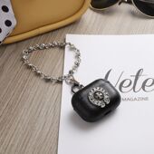 防摔立体复古风欧美适用AirPodsPro2 3代保护套皮质苹果蓝牙耳机3代硬壳个性