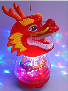 龙抬头春元宵中秋节儿童手提玩具存钱罐灯笼音乐灯光走动节日礼物