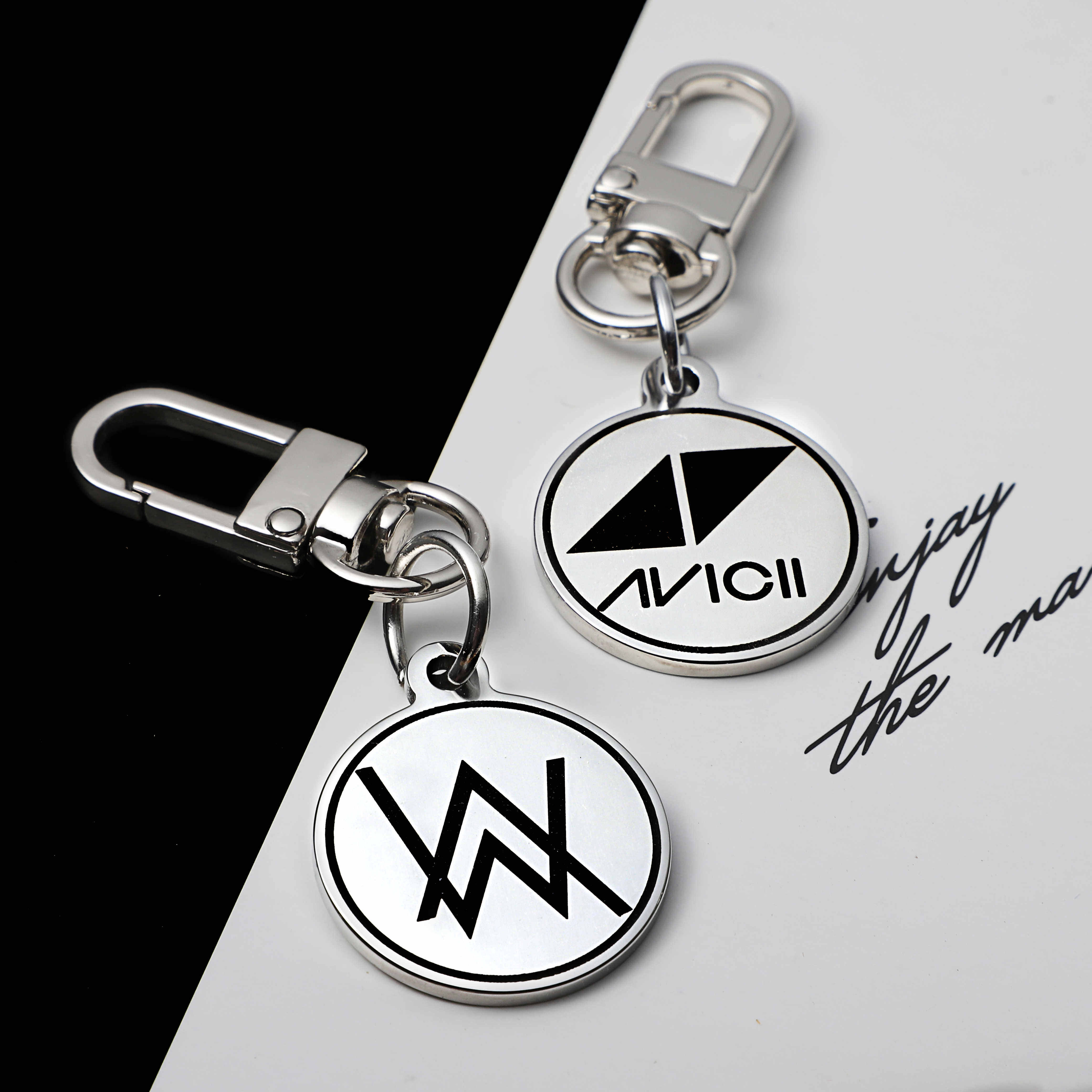 百大dj电音节钥匙扣链腰扣挂件 艾维奇小马丁棉花糖同款电音周边