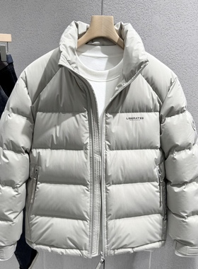 男士超轻立领羽绒服2025冬季新款青年流行短款修身保暖90鸭绒外套