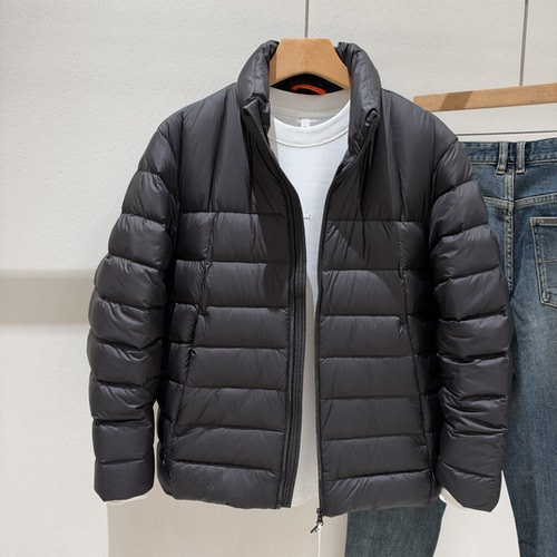 男士立领羽绒服2026冬季新款青年流行90绒超轻修身短款羽绒服男