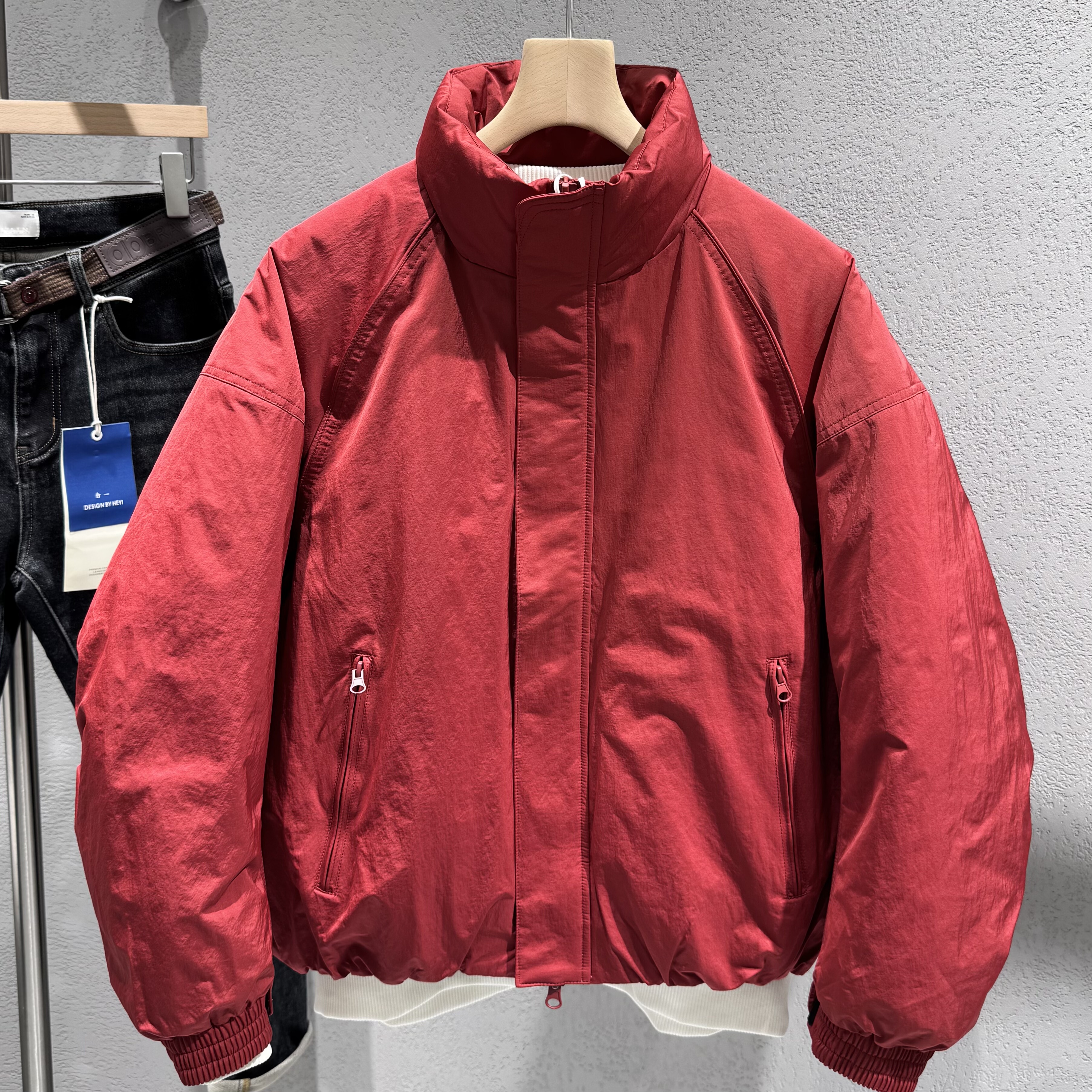 男士扩版夹克羽绒服2025冬季新款青年流行韩版立领90白鸭绒外套男