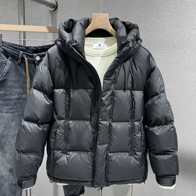 个性拉链短款白鸭绒保暖