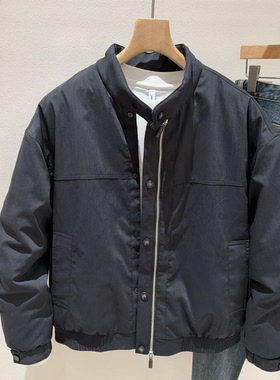 男士立领羽绒服2026冬季新款青年流行90白鸭绒夹克短款保暖外套男