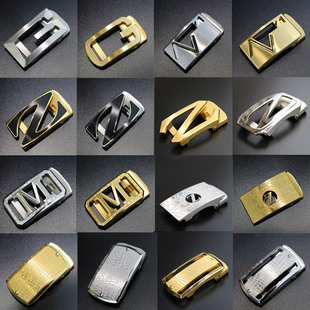 现货304不锈钢皮带扣头男士自动扣高档全钢腰带扣头35mm厂家直销