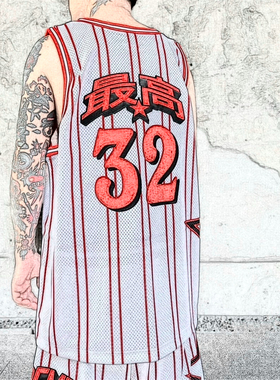 SS24 WEEK18 STAR BASKETBALL JERSEY贴布字刺绣网眼篮球短裤背心