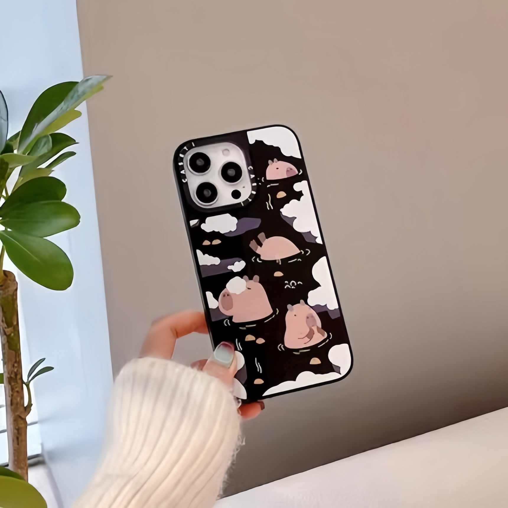 caseti手机壳联名漂浮卡皮巴拉出游日记biubiu水豚适用苹果16pro maxihpone14 17promax磁吸保护套华强北代购