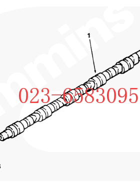 Cummins康明斯柴油发动机 凸轮轴  N14 3087650 徐重150T腹带车