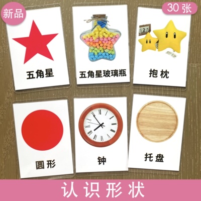 儿童早教闪卡教学玩教具
