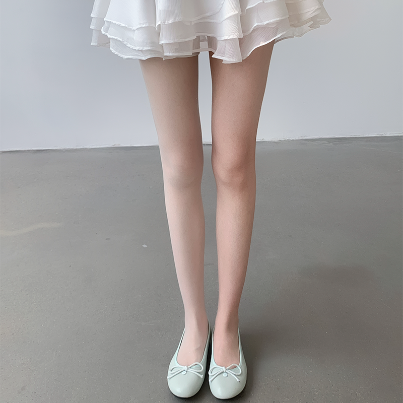 薄荷曼波绿色粉色春夏季0D超薄款丝袜女白色灰色连裤袜打底袜子