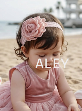 ALEY法式甜美蕾丝花朵发带