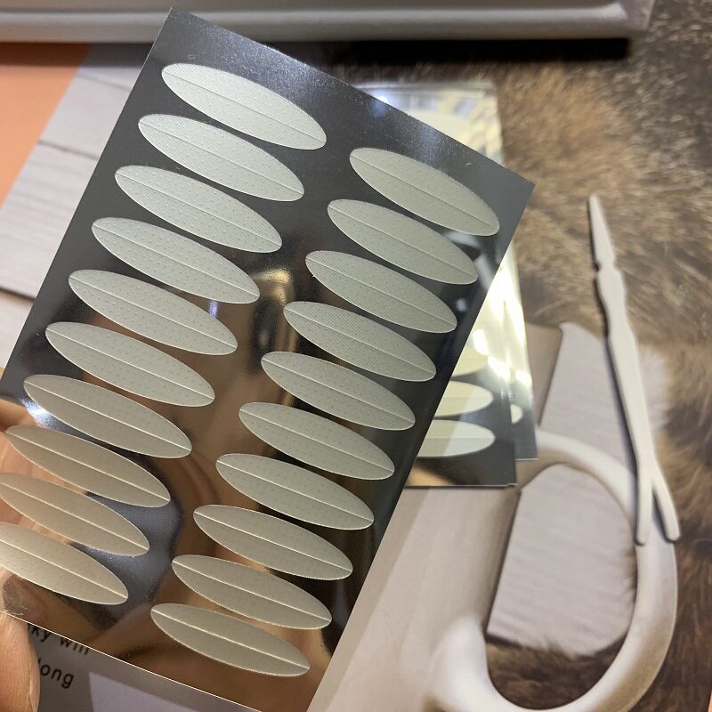 涵贝尔10张装隐形单面宽双眼皮贴自然肤色无痕肉色免胶双眼皮贴