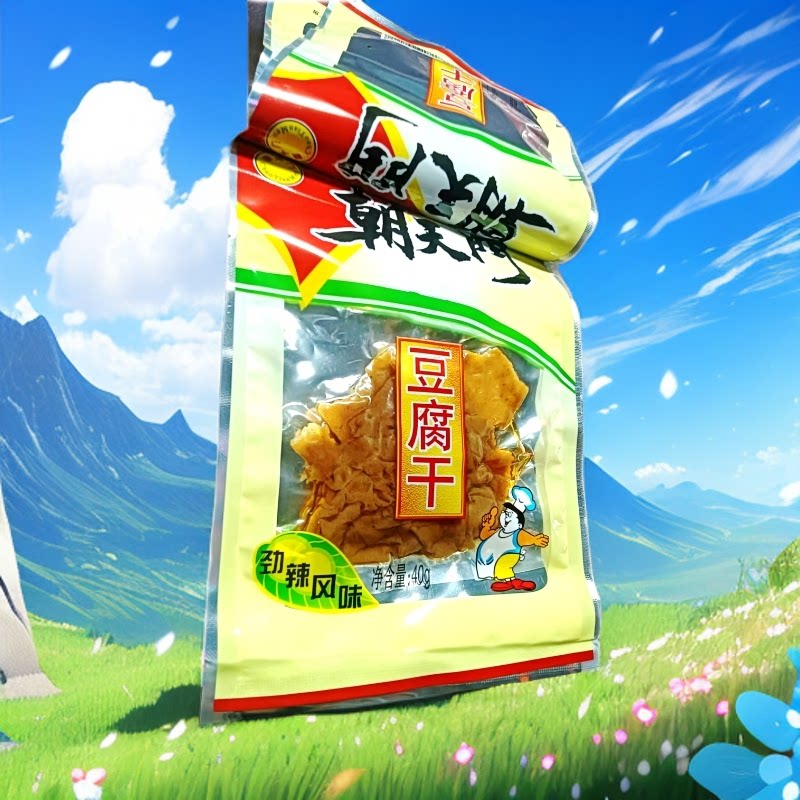 龙岩长汀朝天门豆腐干劲辣味加辣味下饭下酒豆干美食特产下洋胡记