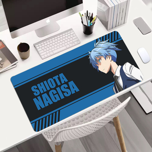 暗杀教室周边 赤羽业 潮田渚 二次元大电脑鼠标垫桌垫锁边防滑垫