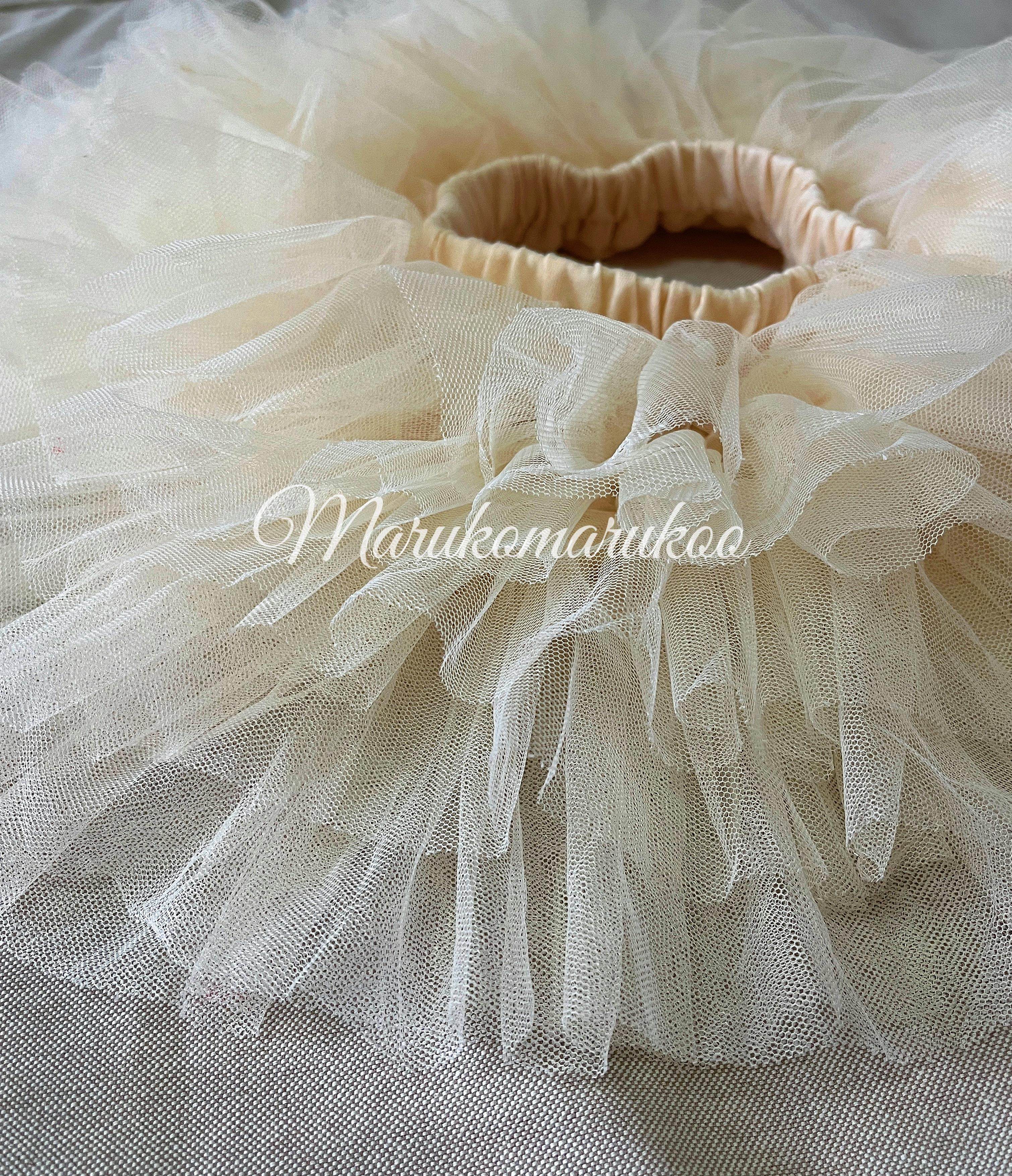 marukomarukoo 夏季百搭洋气蛋糕纱裙 白色泡泡袖短袖衬衫   女童