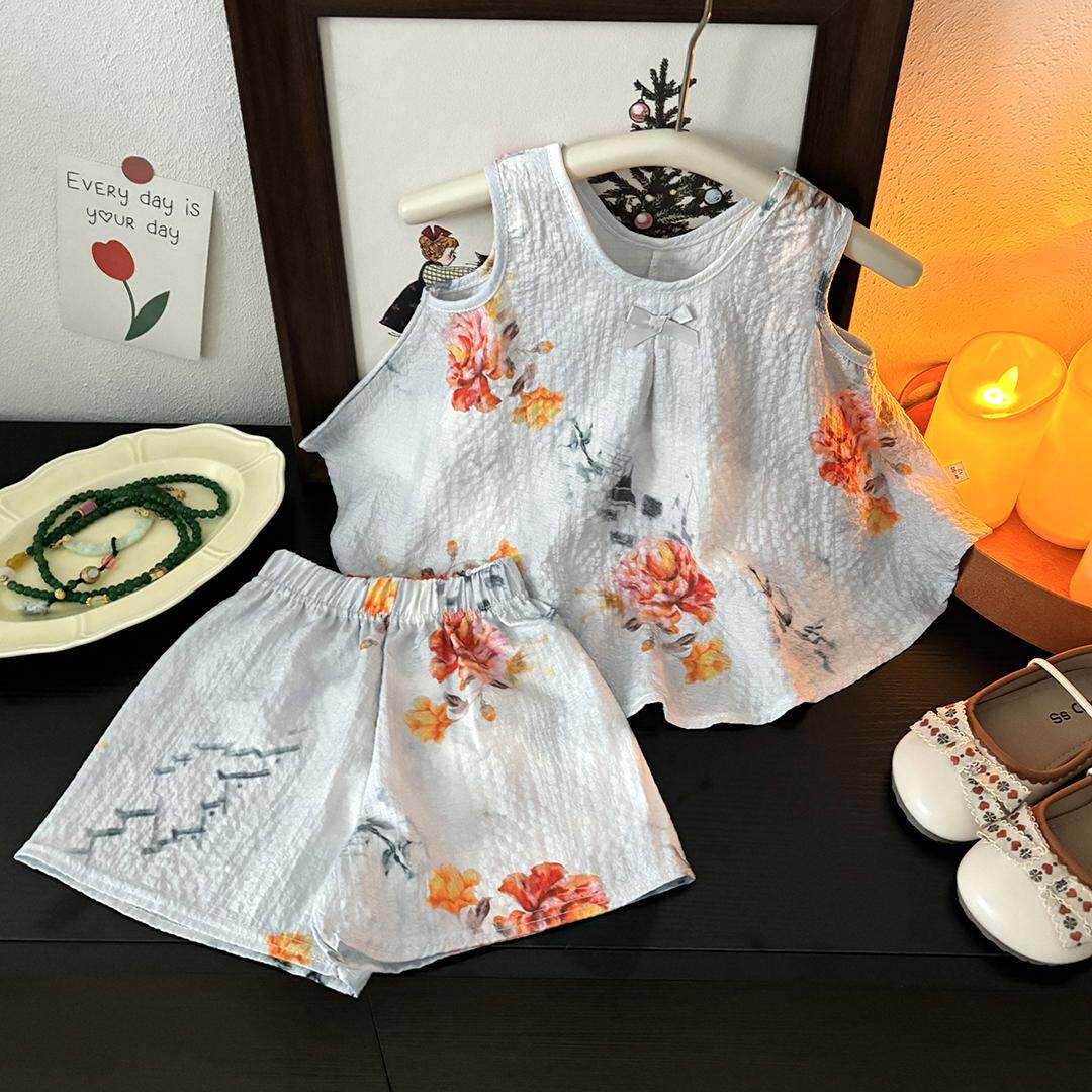 女童国风夏装吊带儿童汉服套装2汉服