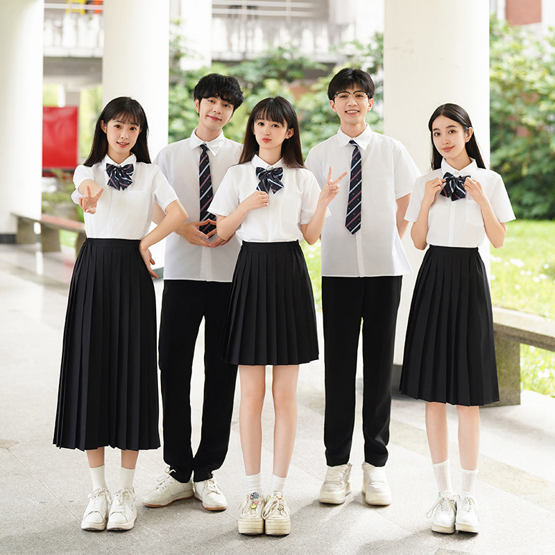演出服初中高中生演讲比赛服装服集体合唱表演学生毕业班诗歌朗诵图片
