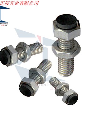 （品质保证）带聚氨酯止动螺栓UST6-20缓冲螺钉限位螺丝定位螺丝