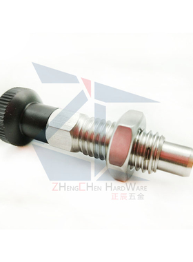 ZAQ06/16不锈钢粗牙复位旋转柱塞SMXAS/SMXKS-6/8/10/12分度插销