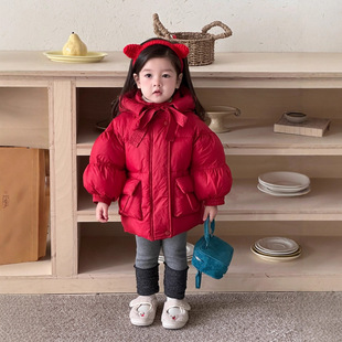 儿童保暖棉衣外套2025新款宝宝秋冬装女童套装