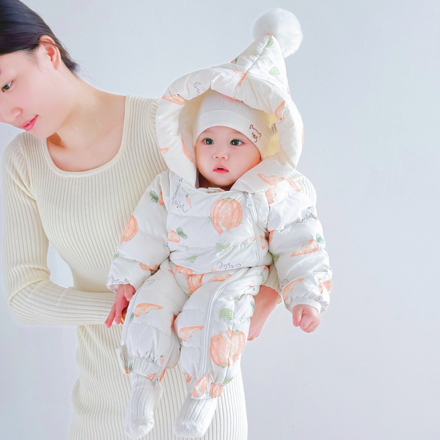 正宗90白鸭绒，保暖性更好