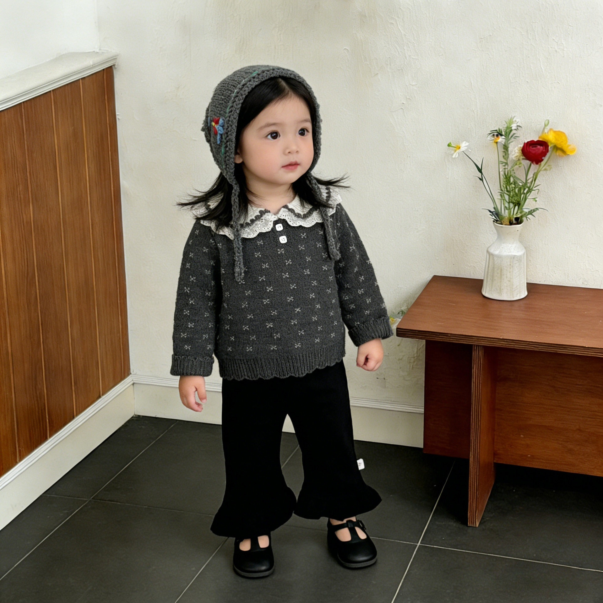 早春甜美风女童宝宝碎花毛衣开衫秋季针织衫洋气外套百搭喇叭裤,童装/婴儿装/亲子装,毛衣/针织衫,淘宝优惠券,粉丝福利购,淘宝优惠卷