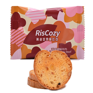英国RisCozy瑞可滋黄油坚果脆吐司散装500g结婚喜饼儿童休闲零食