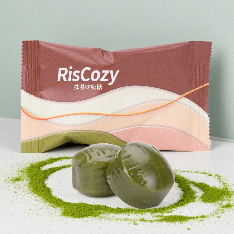 英国RisCozy瑞可滋抹茶味奶糖散装500g结婚喜糖果儿童休闲零食