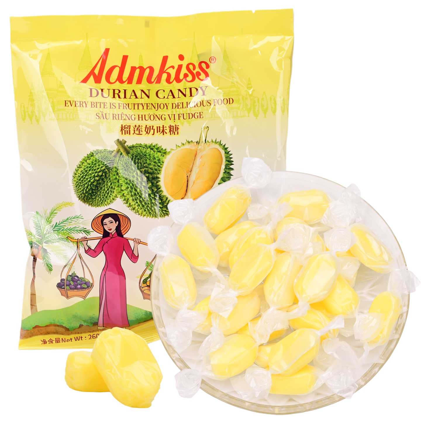 ADMkiss越南风味榴莲奶味糖