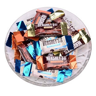 好时巧克力排块曲奇奶香牛奶500g零食散装 年货结婚喜糖果情人节