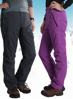 CARAVA喀尔沃情侣冲锋裤东丽面料防水透气 男192161 女192162