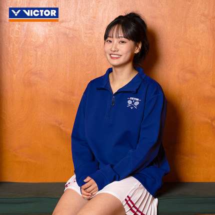 威克多VICTOR胜利俱乐部系列羽毛球服男女款长袖卫衣速干5512VBC