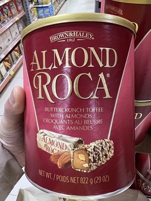 澳门采购 现货包邮 almondRoca美国进口杏仁糖原味822克 年货礼盒