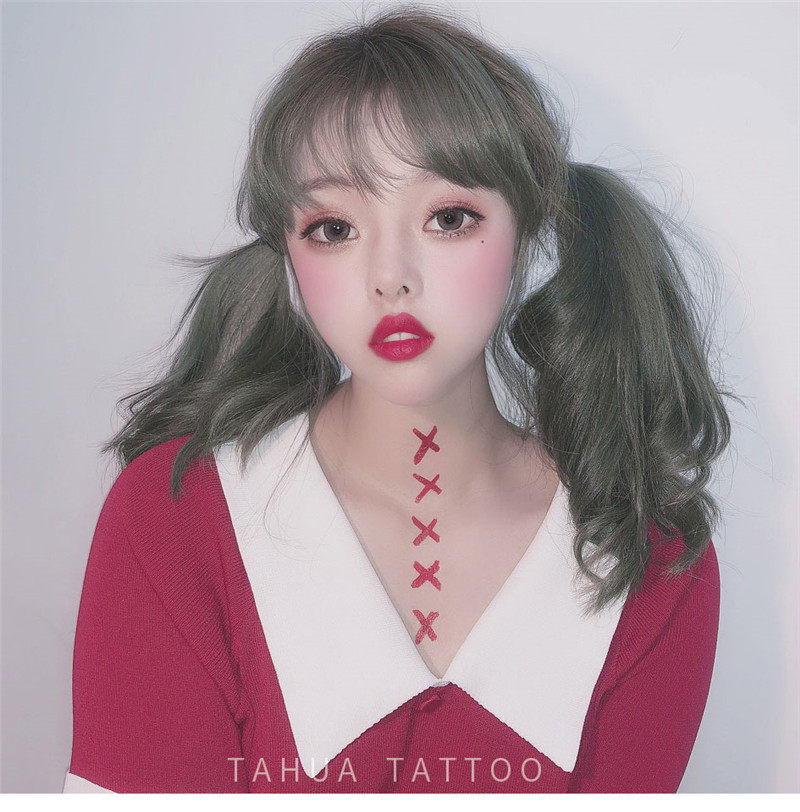 She painted Maiden tattoo Japanese lovely Soft sister Neck Tattoo waterproof Lasting neck The middle of the chest Stickerin the Makeup/Perfume/Beauty tools , Body painting  category - from Buy2taobao.com to provide professional Taobao agent buy service
