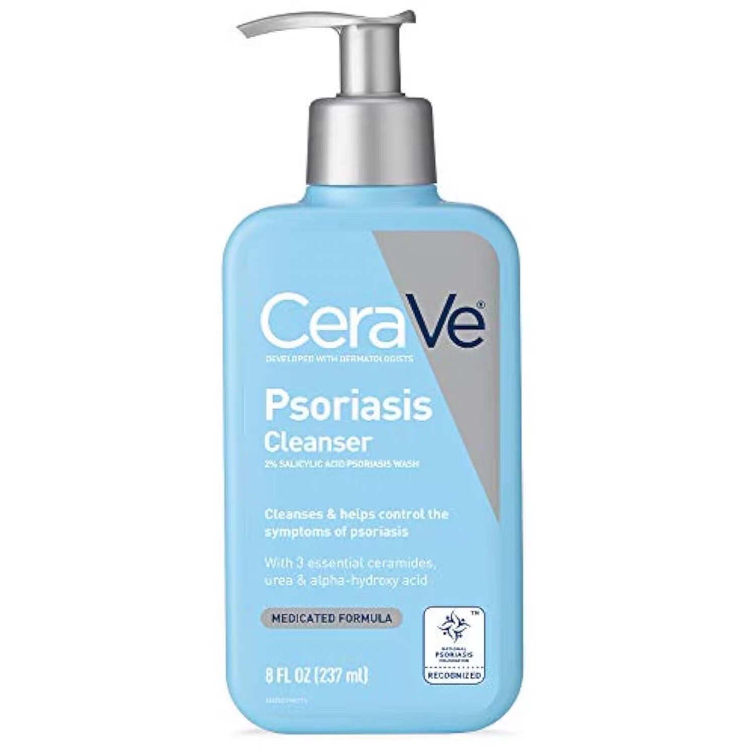 美国CeraVe用于治疗含2%水杨酸缓解干燥皮肤瘙痒237ml洁面乳尿素