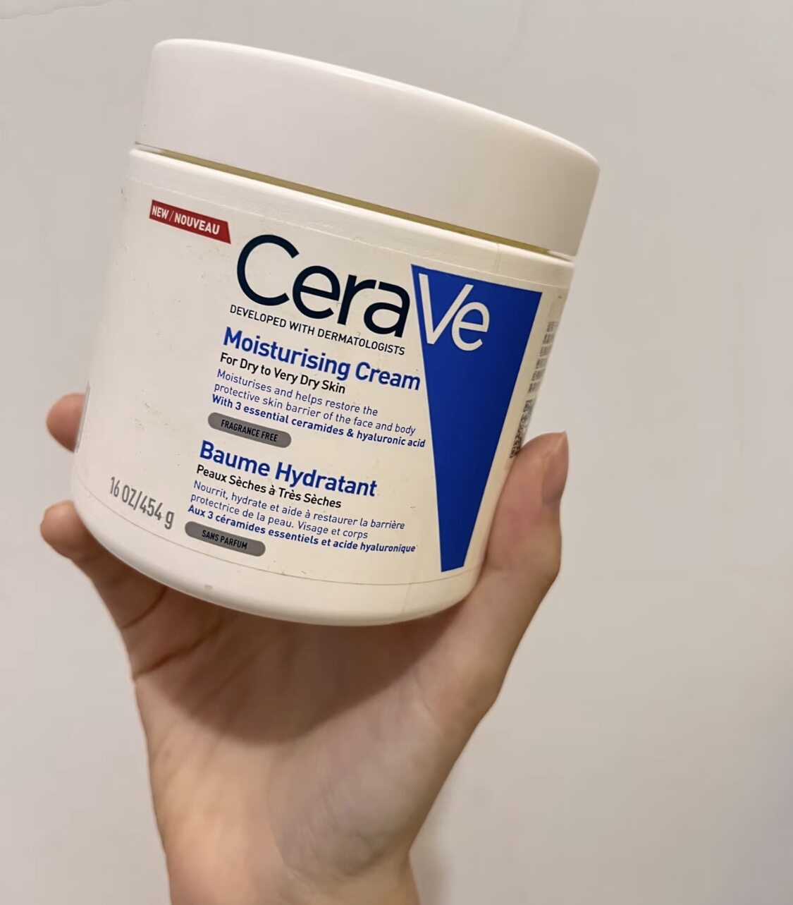 美版现货CeraVe适乐肤C乳乳液454g全天候保湿面霜补水修复屏障