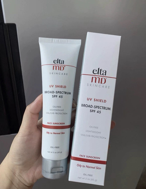 eltamd安妍科防晒霜女面部防紫外线隔离乳清爽控油spf45敏感肌85g