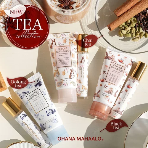 限定茶系列日本ohana mahaalo香氛保湿护手霜/浓缩香水泰茶乌龙茶