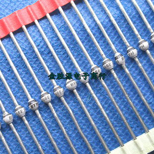 快恢复二极管 BYW96E 3A 1000V SOD64 圆珠玻璃纯化整流二极管