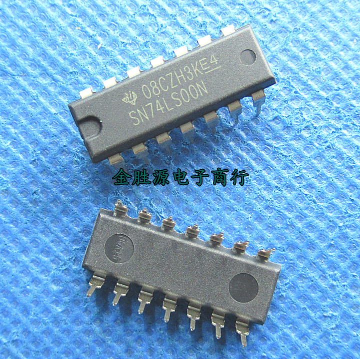 直插逻辑IC SN74LS00N 74LS00 LS00 DIP-14 2输入四或非门 原装