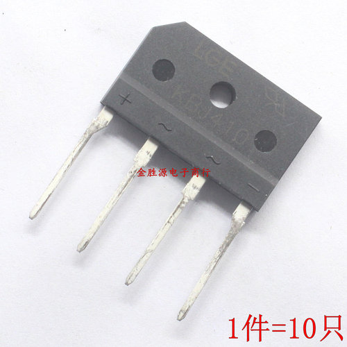 整流桥 扁桥 KBJ410  GBJ410 代 D4SBA60 D4XB80 4A1000V 桥堆