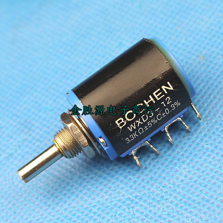 多圈电位器WXD3-12-2W WXD3-12 3.3K 5圈可调电阻器 原装