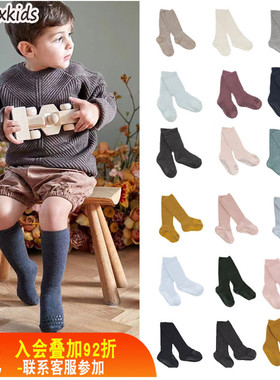 现货丹麦Gobabygo婴幼儿宝宝纯棉地板袜防滑学步袜短袜中筒袜子