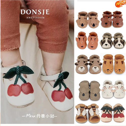 荷兰Donsje宝宝学步鞋真皮软底鞋