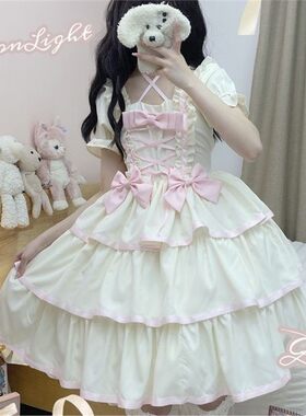 现货【月光少女】正版仙女三段Lolita欧根纱生日礼服公主连衣裙