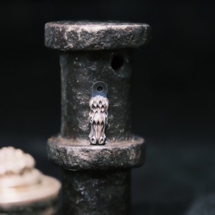 辛德勒xm18补片马头设计改造手工925银配件个性复古EDC钢火风格