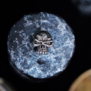 辛德勒刀柄螺丝xm18爱默生骷髅配饰手工定制925银金属EDC潮流玩具